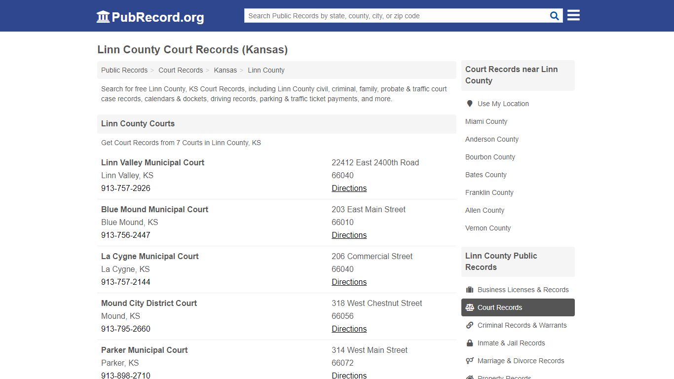 Free Linn County Court Records (Kansas Court Records)