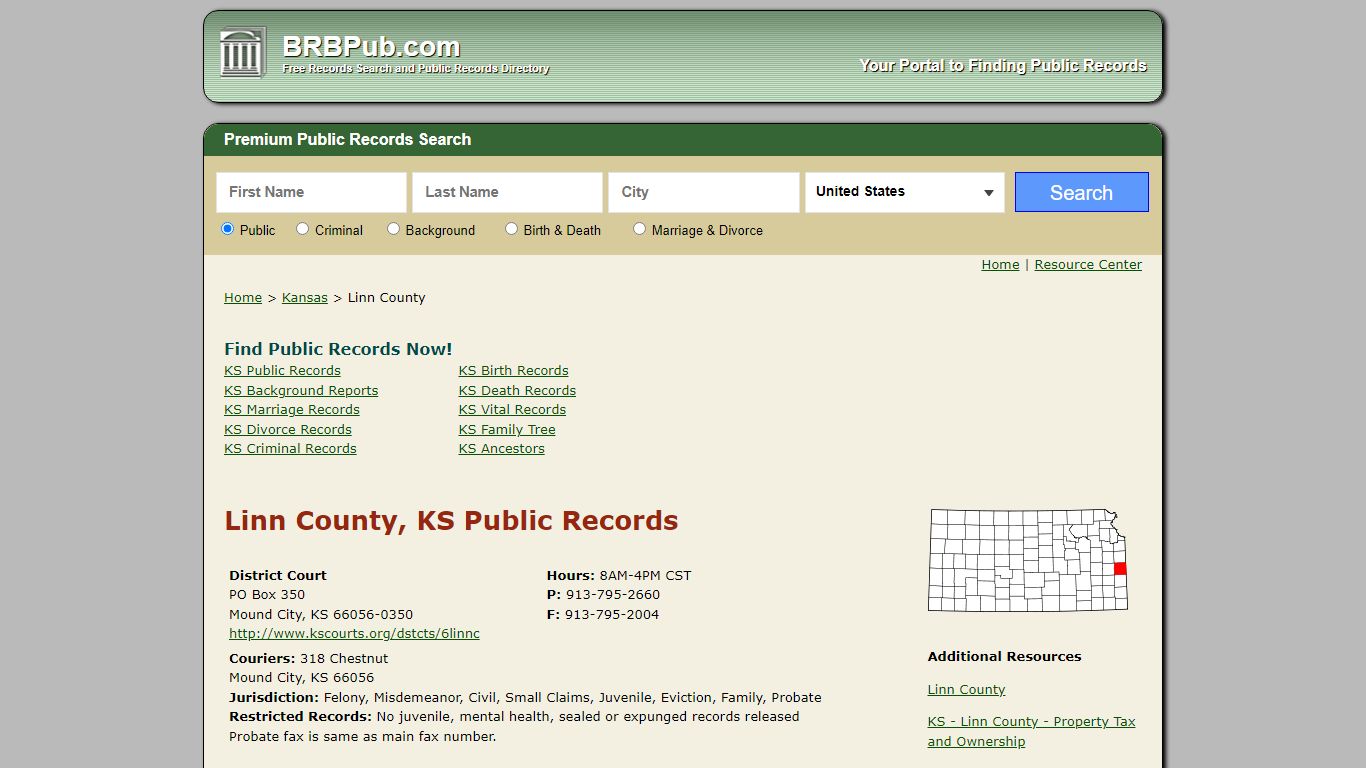 Linn County Public Records | Search Kansas Government ...